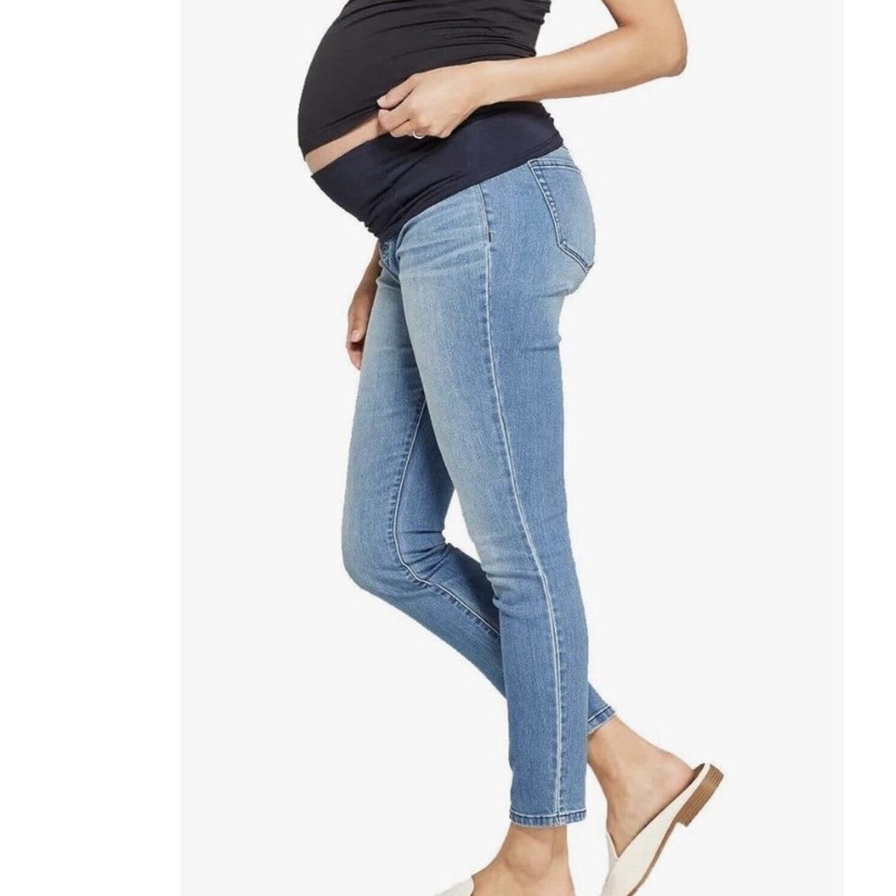 New Isabel & Ingrid Maternity Stretch Denim Light Wash Skinny Jeans Size 6 -NWT